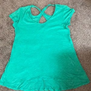 Cute cut out design back t-shirt